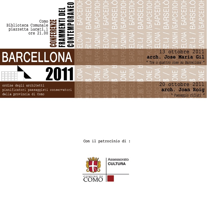 invito conferenze Barcellona 2011